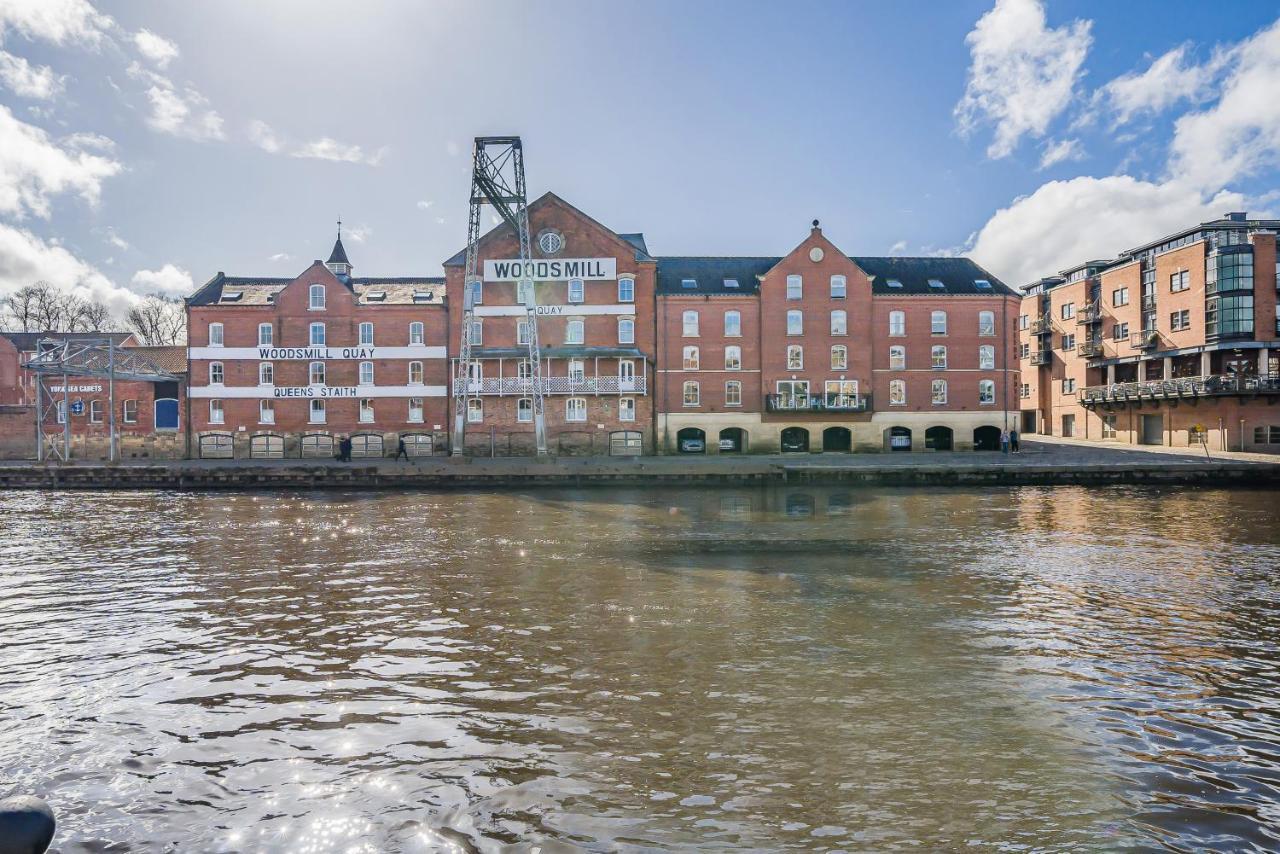 Woodsmill Quay Riverside Apartment - Heart Of York Eksteriør bilde